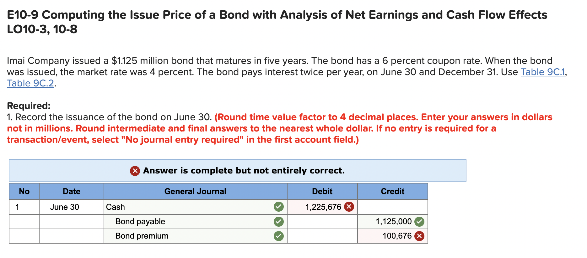  E10-9 Computing the Issue Price of a Bond with Analysis of