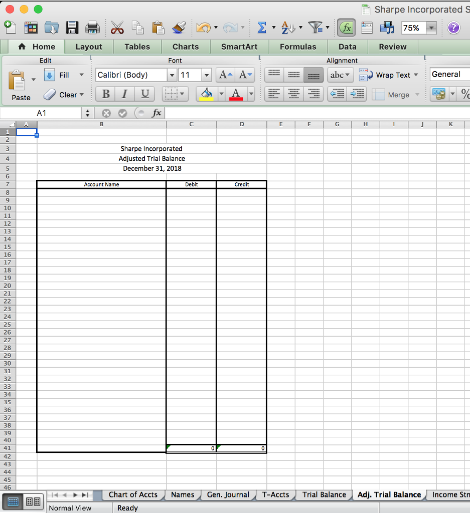 before you proceed. Step 3 - Prepare Adjusting Entries Record the adjusting