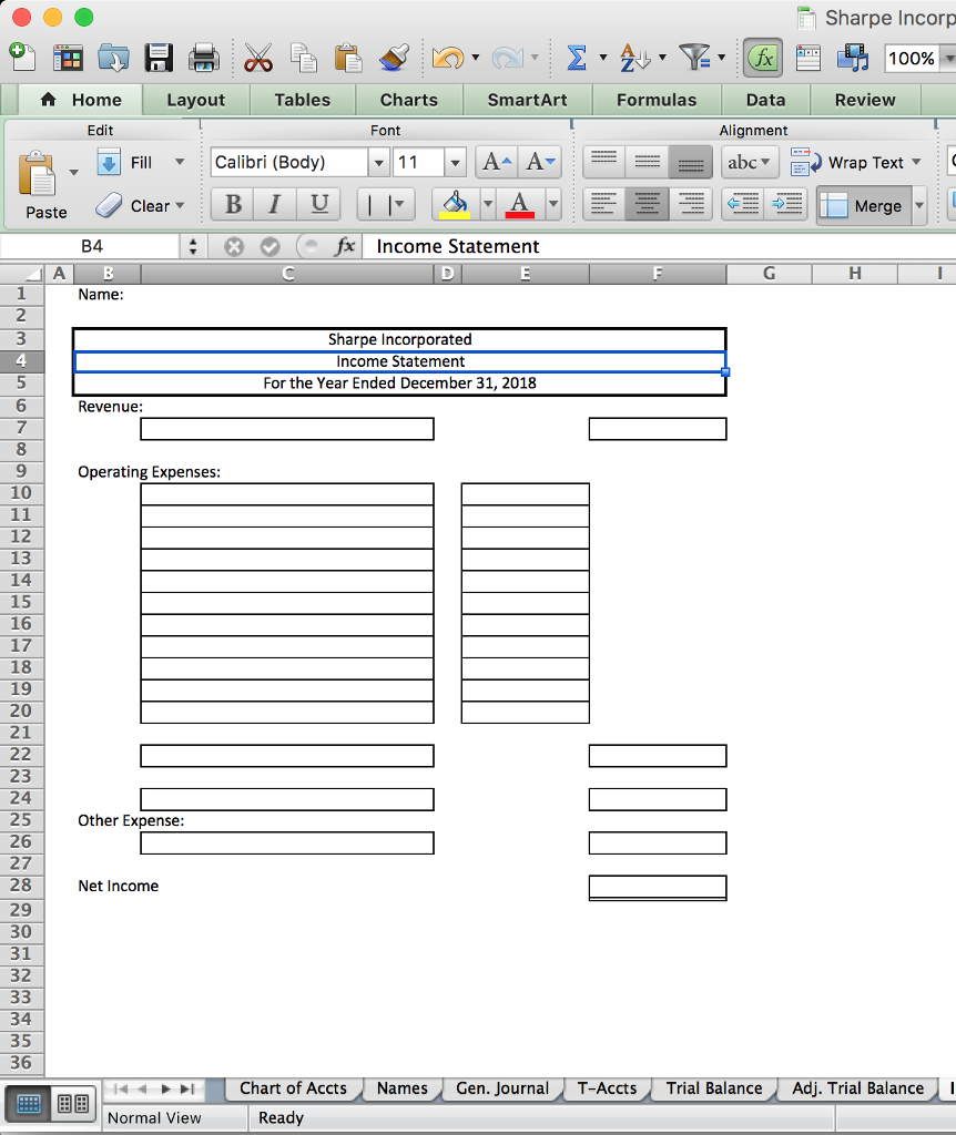 entries in the Gen. Journal tab after the journal entries you recorded