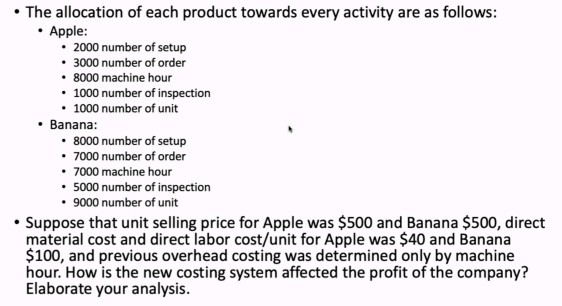 something wrong with their costing system. The sales were increasing, but the