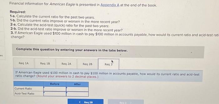 If American Eagle used $100 milion in cash to pay $100 million