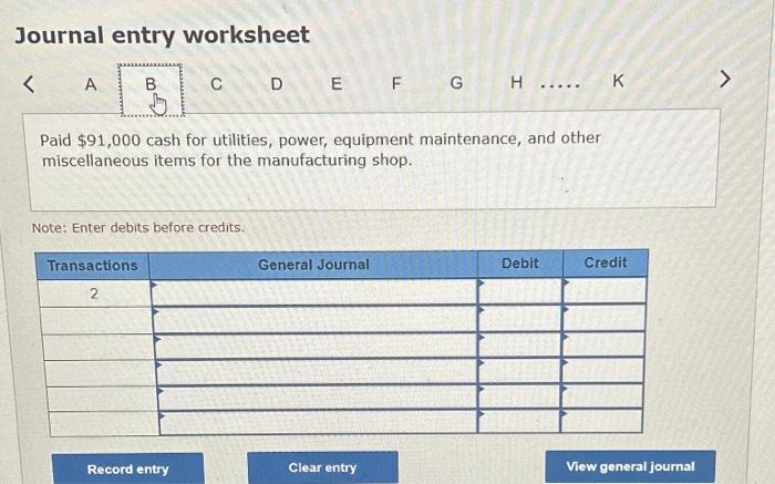 uses job costing. The following transactions occurred in January: 1. Purchased $86,000