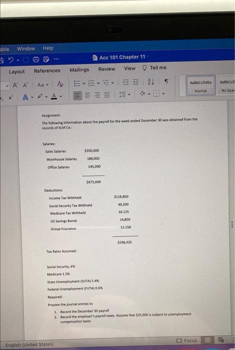  able Window Help 3" Layout References 19 Ace 101 Chapter 11