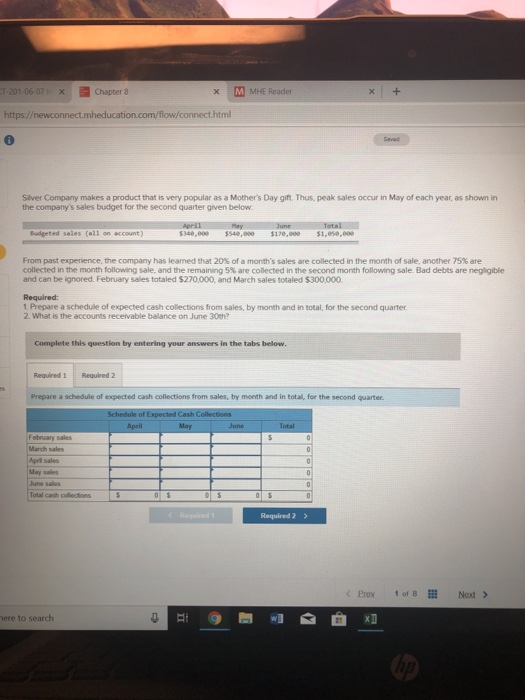  Chapter 8 xM MHE Reader Silver Company makes a product that