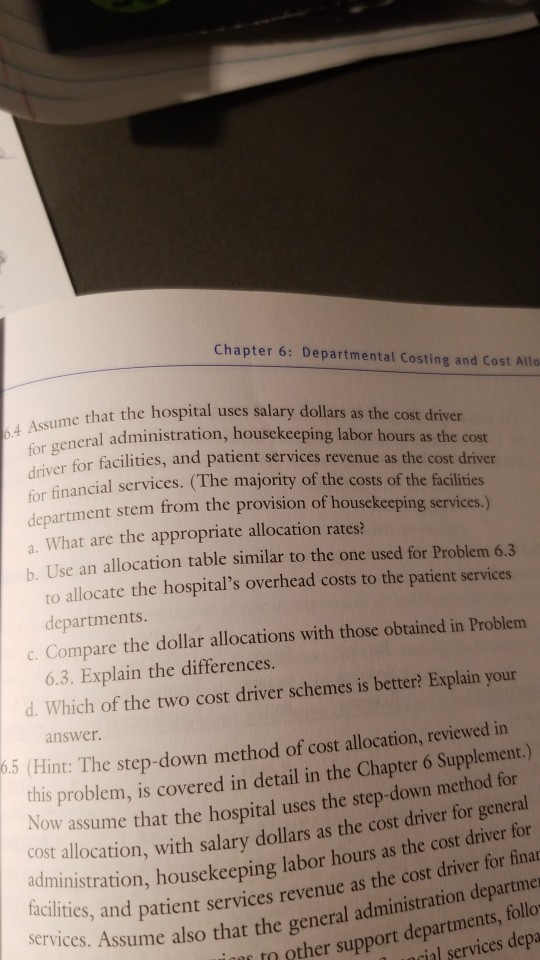 question 6.6 that is in the first picture. The question says that