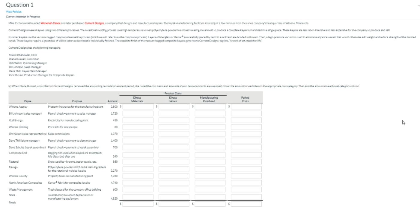 Question 1 View Policies Current Attempt in Progress Mice Cichanowski founded