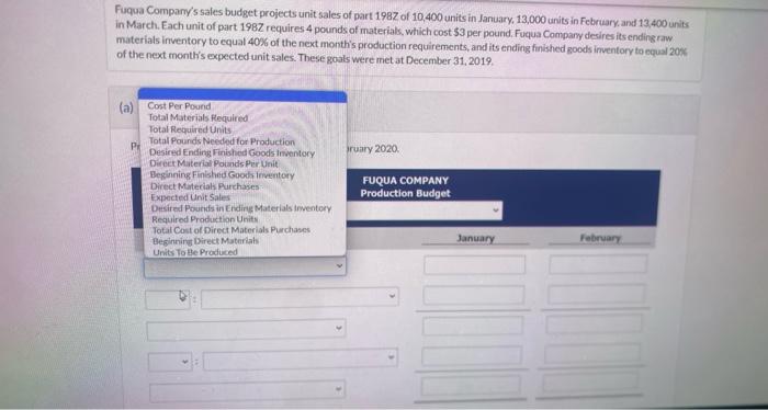 13,000 units in February, and 13,400 units in March, Fach unit of