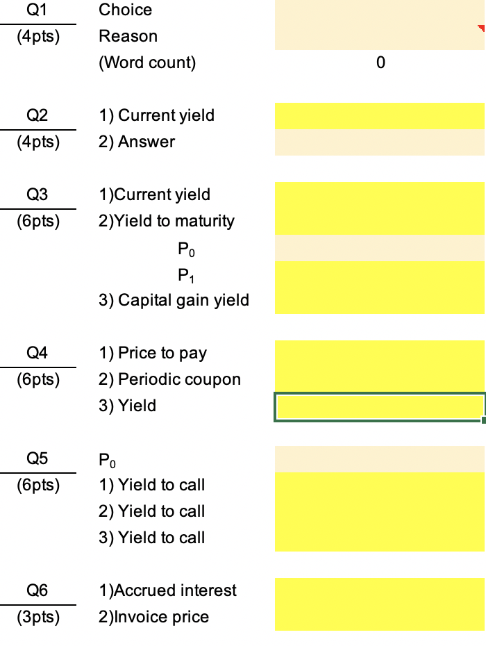 more than 30 words. (i) (ii) (iii) (iv) (v) 5% coupon bond