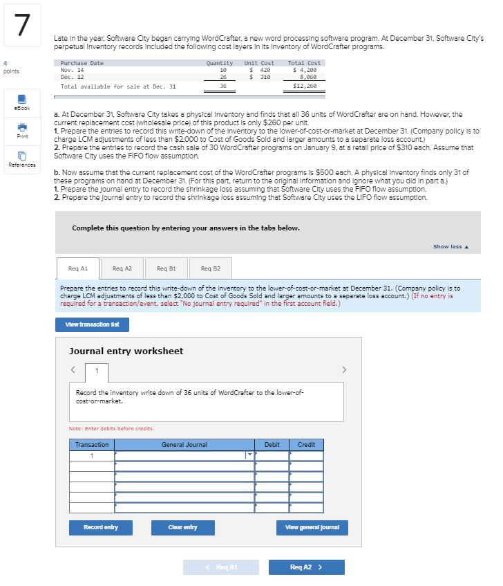 Need help with A1, A2, B1, and B2 7 Late in the