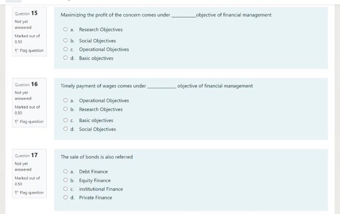  I need answer only please Question 15 Maximizing the profit of