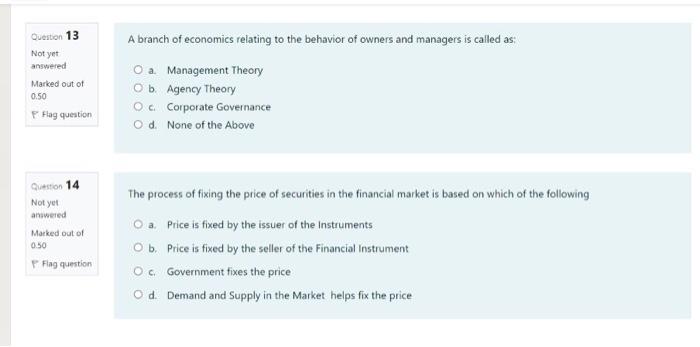 the concern comes under _objective of financial management Not yet answered Marked