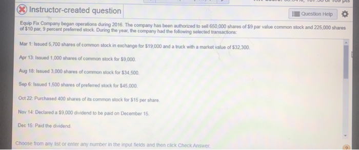  GUIU UUUU, TU JUULIUS S X Instructor-created question Question Help Equip