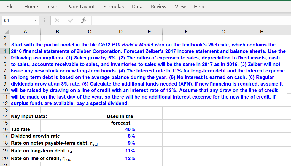  Please include Excel calculations if you're able! File Home Insert Page