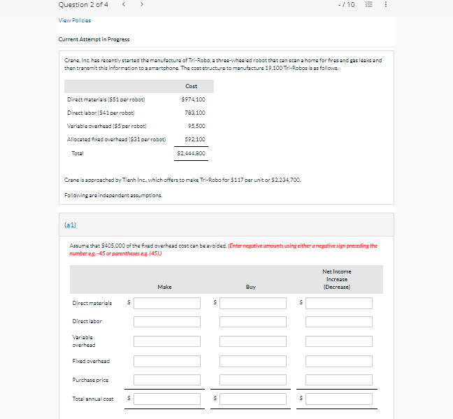  Current Attempt in Progress Crane, Inc. has recently started the manufacture