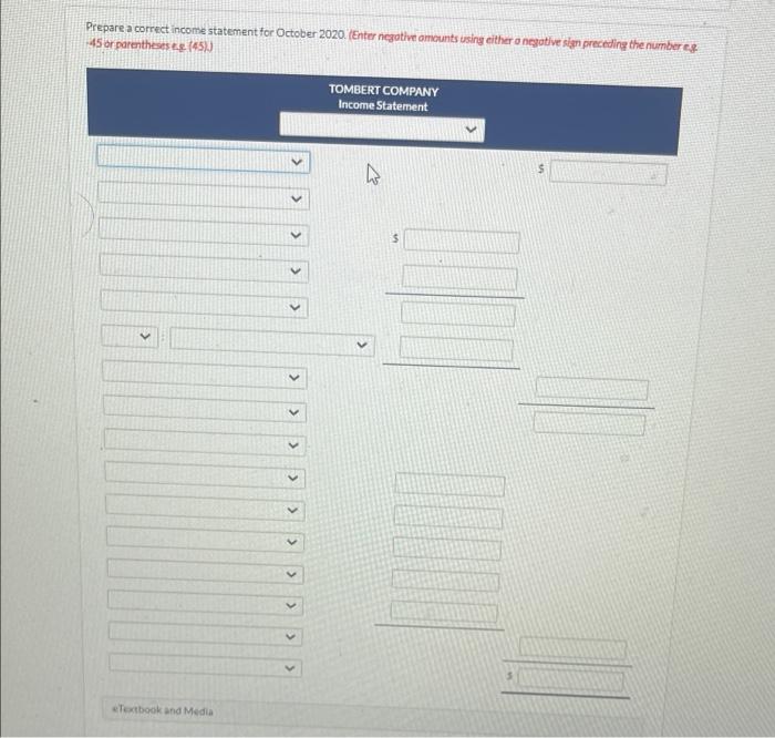 An inexperienced assistant accountant has prepared the following income statement for the