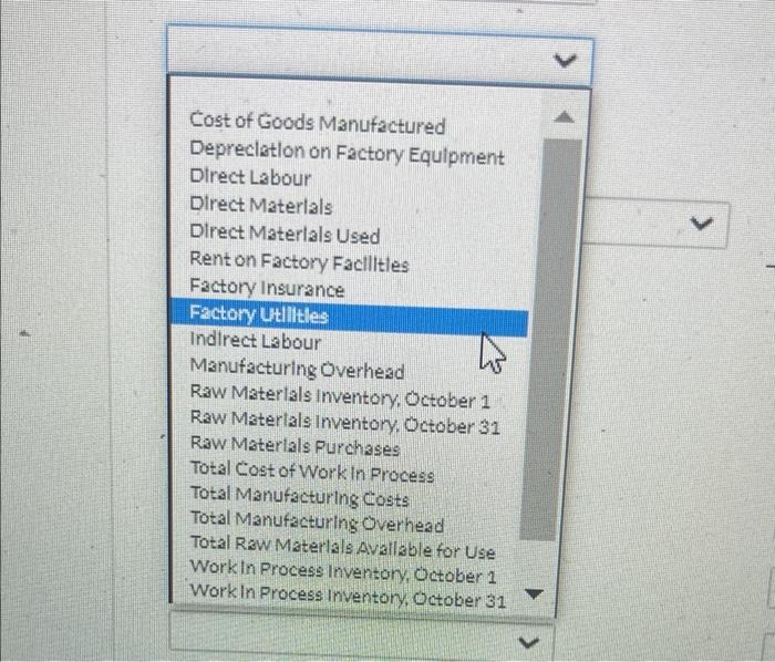 month of October 2020 TOMBERT COMPANY Income Statement For the Month Ended