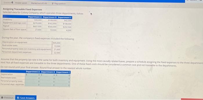 use the info above to complete the chart below Assigning Traceable