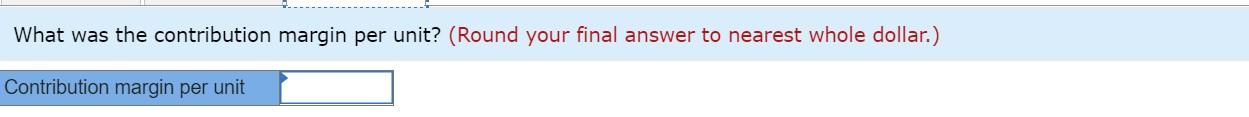 income statement for the quarter ended March 31. 2. Prepare a contribution