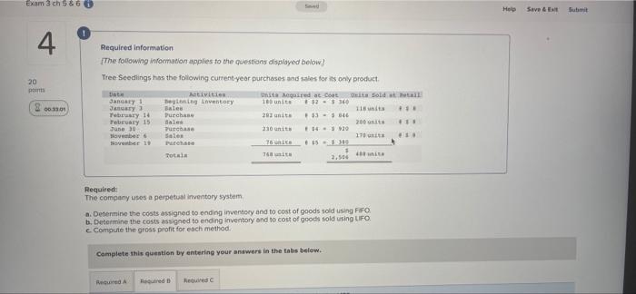  Exam 3 ch 5 & 6 0 Help Save & Suwit