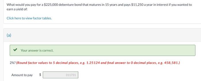 correct answer for c please solve What would you pay for a