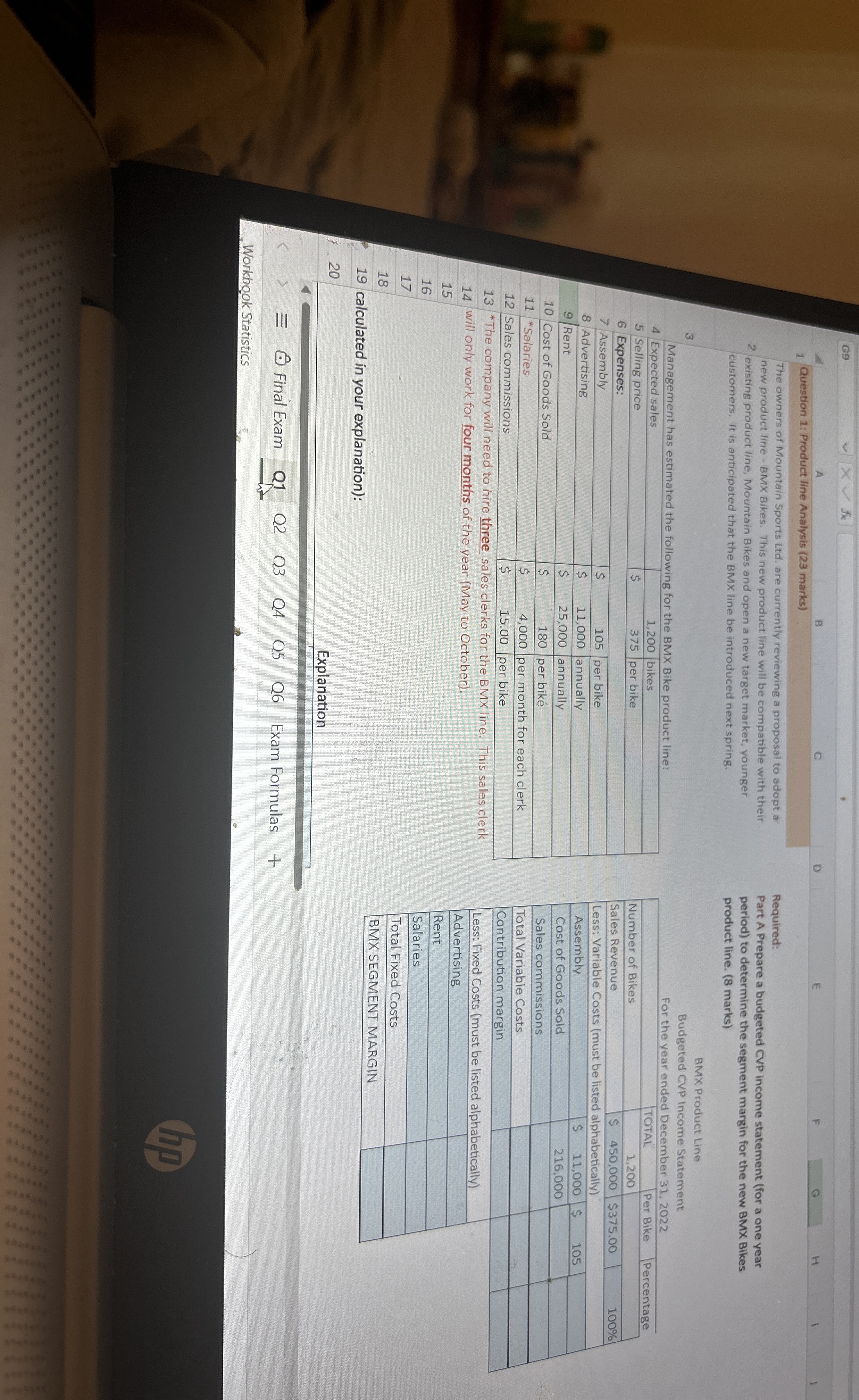  G9 fx A B C D E P F G Question