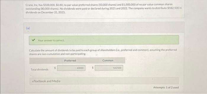 Please do C!! Crane, Inc, has $500,000,$0,80, no par value preferred shares