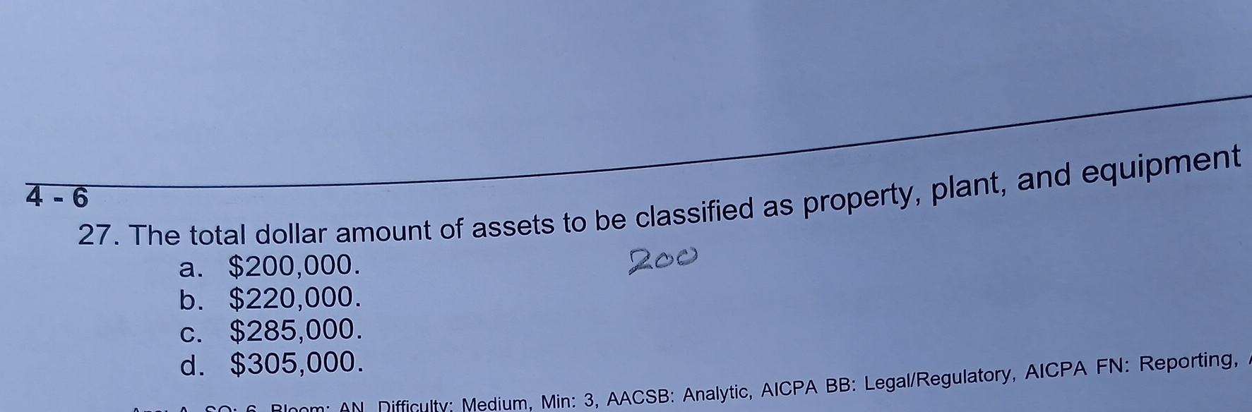  4-6 27. The total dollar amount of assets to be classified