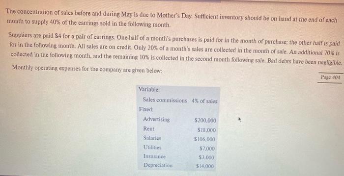 just been hired as a new management trainee by Earrings Unlimited, a