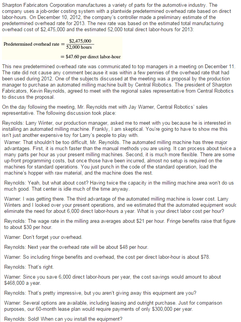 Hi, if given the following data: So to compute the new POHR: