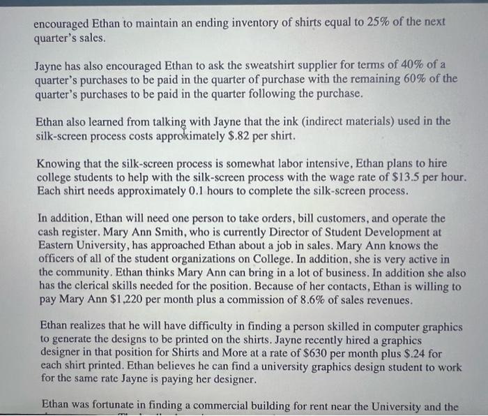 analysis and test the efficacy of your master budgets: if expected unit