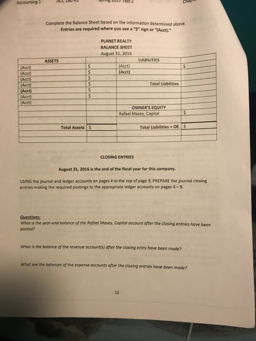 established Planet Realty, which completed the following transactions a) August 1, 2016,