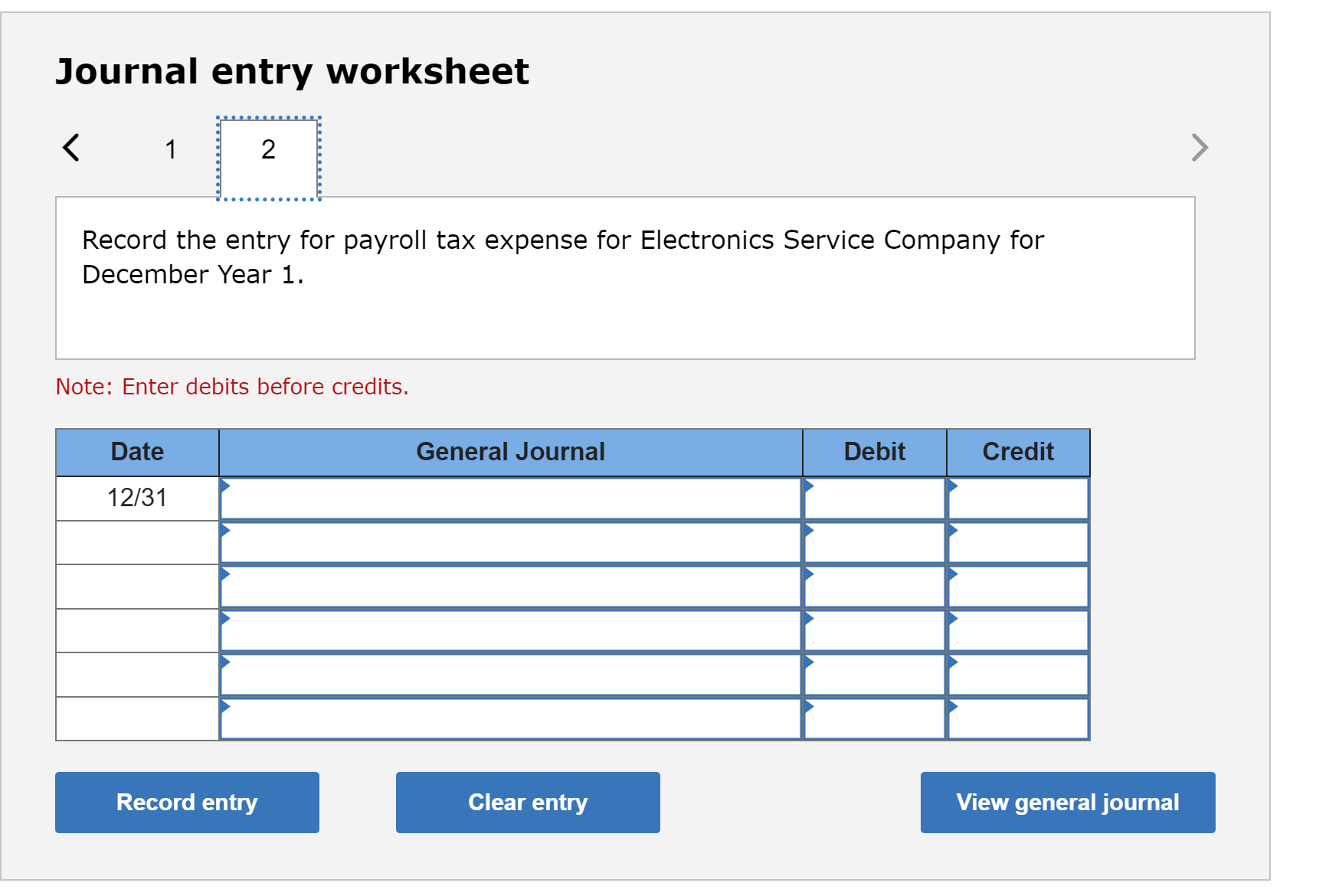  Problem 9-23A (Algo) Accounting for payroll and payroll taxes LO 9-5