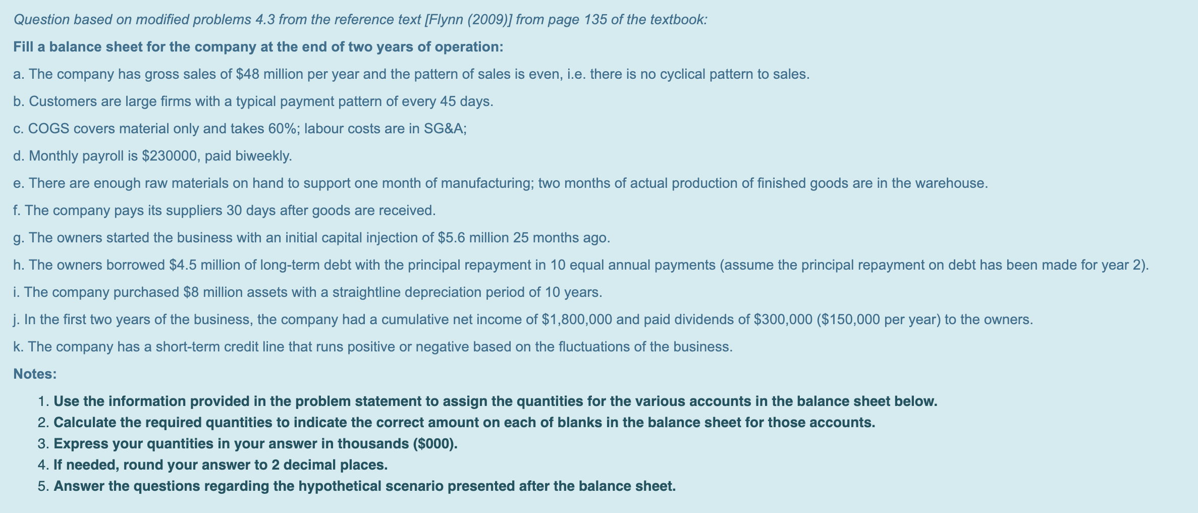  Question based on modified problems 4.3 from the reference text [Flynn