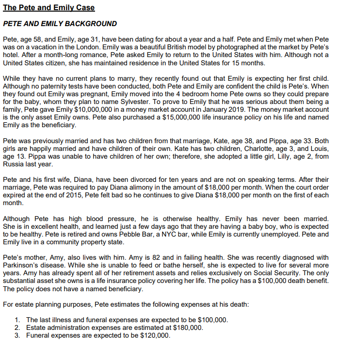 in his lifetime. The first will was a statutory will executed during