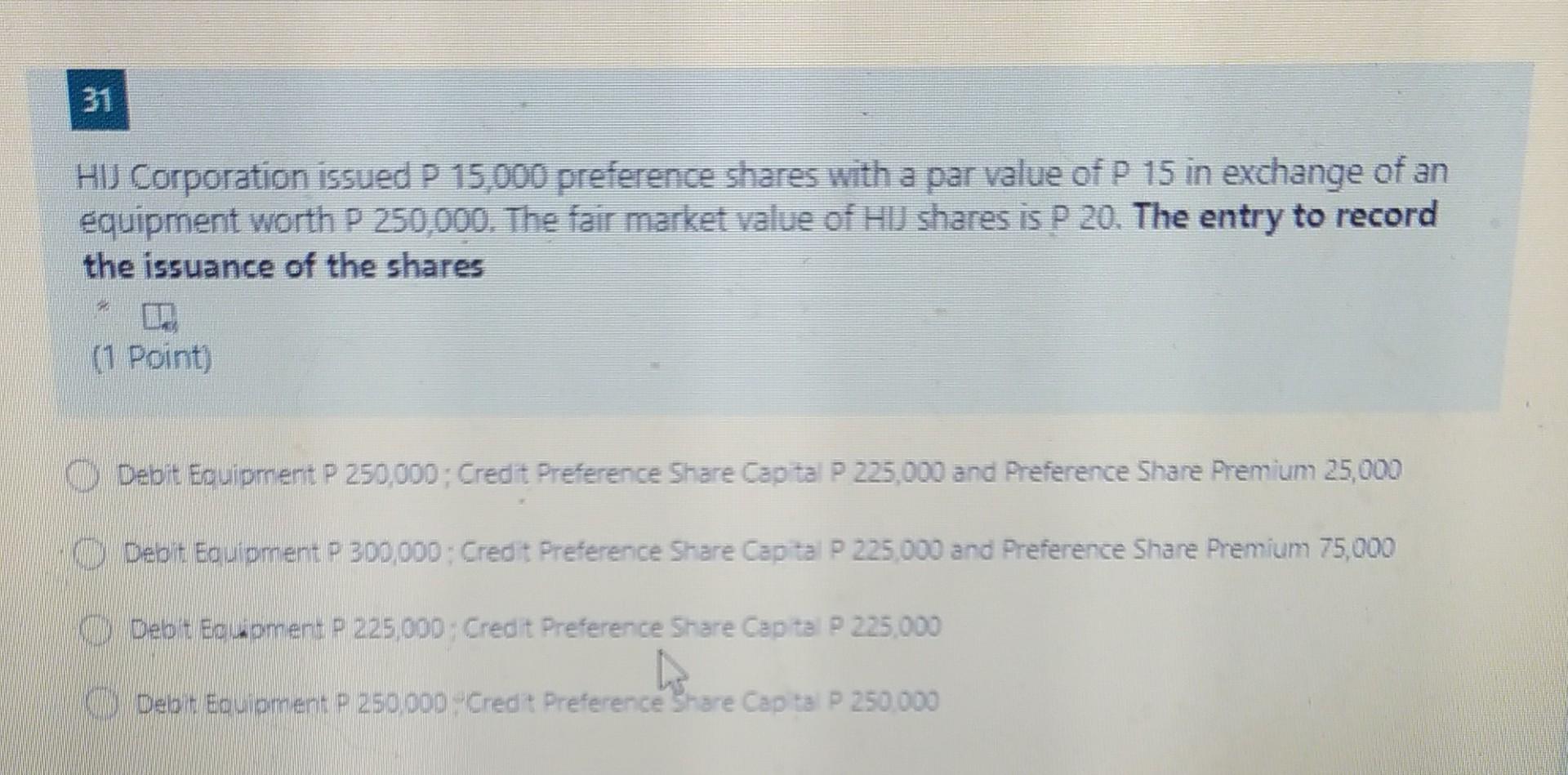a personal gain of the selling partner from the transaction. Statement il