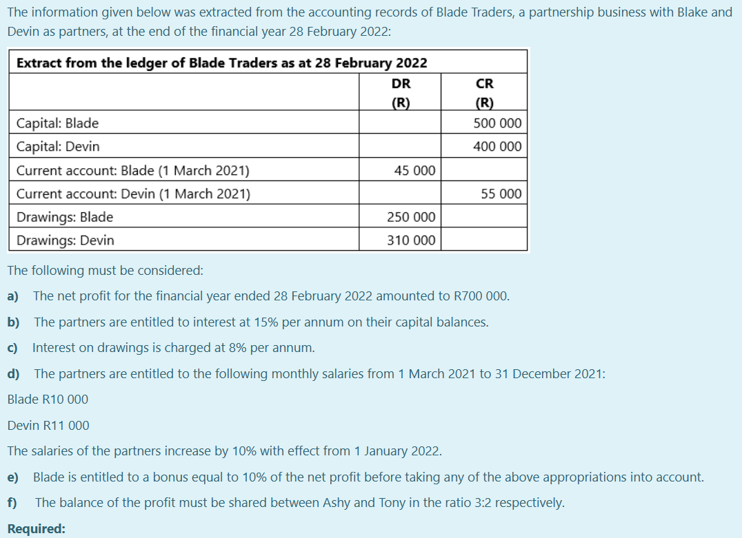 can i please get help The information given below was extracted from