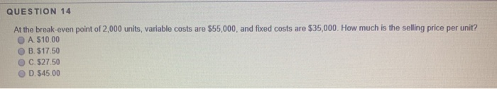 costs are variable? Cost 1. 2. 3. 4. A. 1 and 4