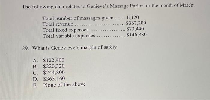 how would I solve this step by step? The following data relates