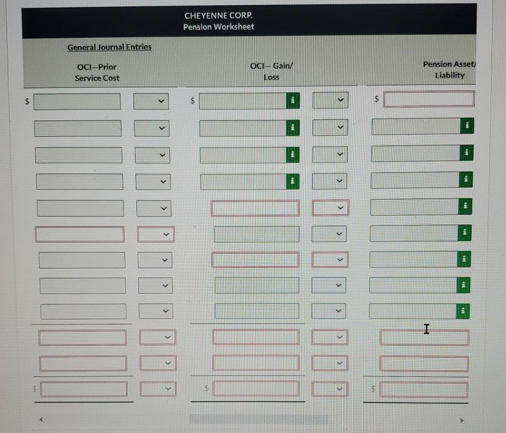On January 1, 2020, the following balances relate to this plan Plan