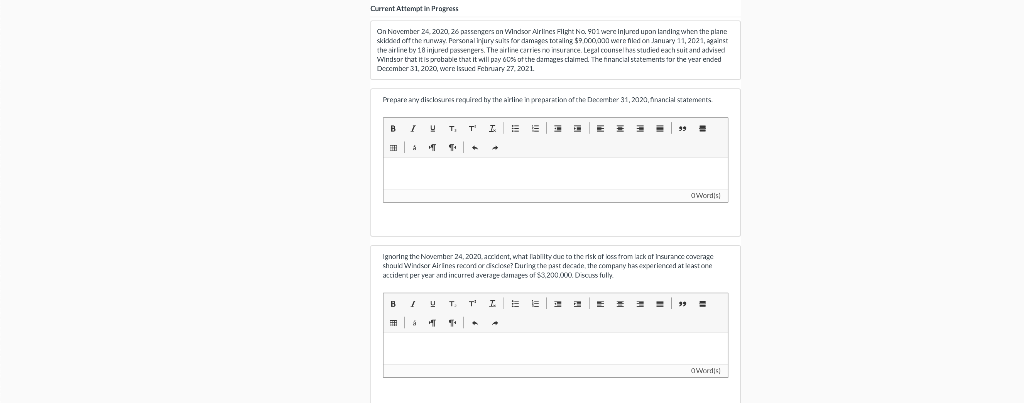 pls answer 2 questions Current Attempt in Progress On November 24 2020,