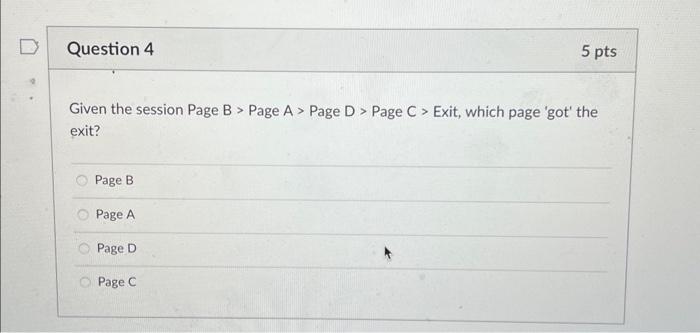 HELP ME SOLVE Given the session Page B> Page A> Page D>