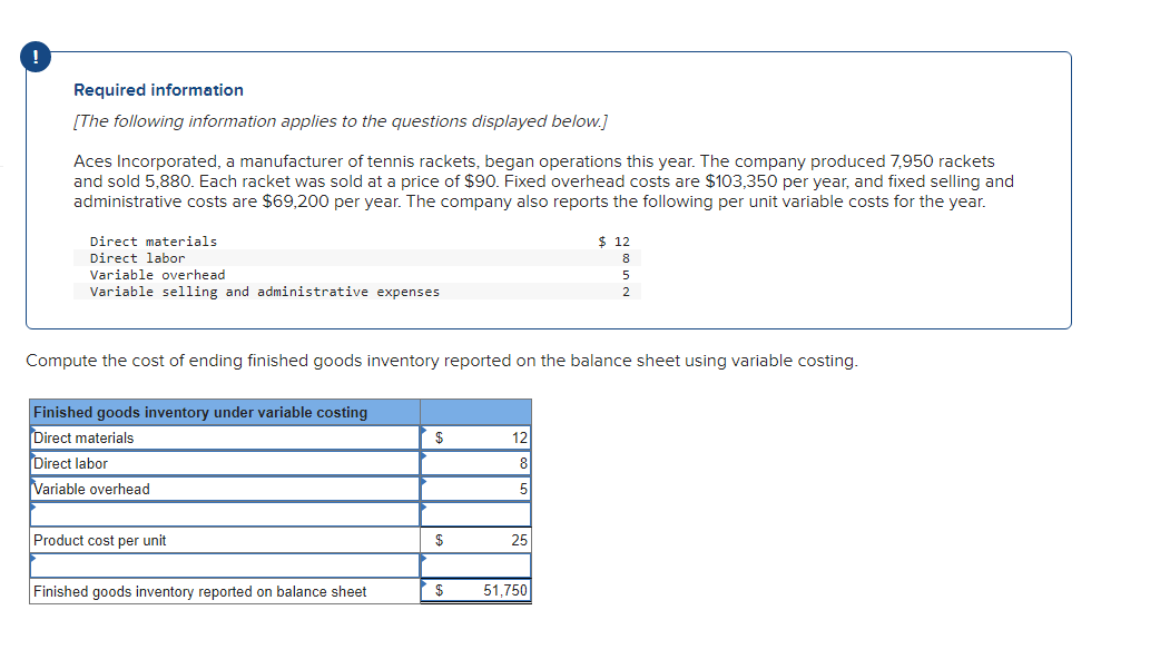 [The following information applies to the questions displayed below.] Aces Incorporated, a