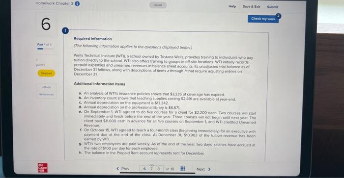 McGraw Hill Textbook Chapter 3 Question 6 (Part 1) Required information The