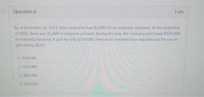 net cash provided by operating activities Increase in Inventories Question 3 1