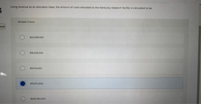 facilities based on each facility's total annual revenue from new product developments: