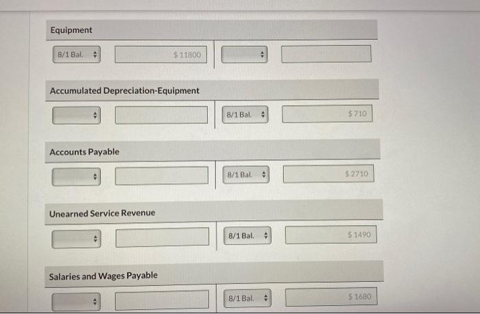 2022, the following were the account balances of Swifty Repair Services. Debit