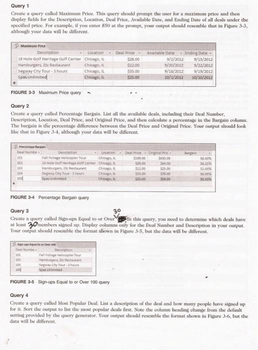 (come up with customer names, coupon deals, and sign up customers to