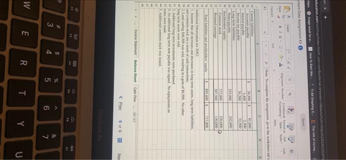 Flow 2 and complete the statement of cash flows. 3 4 INNOVATION