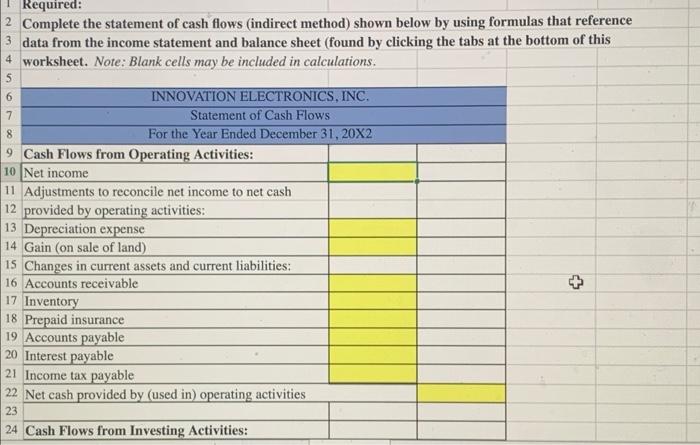 ELECTRONICS, INC. Income Statement 5 6 For the Year Ended December 31,