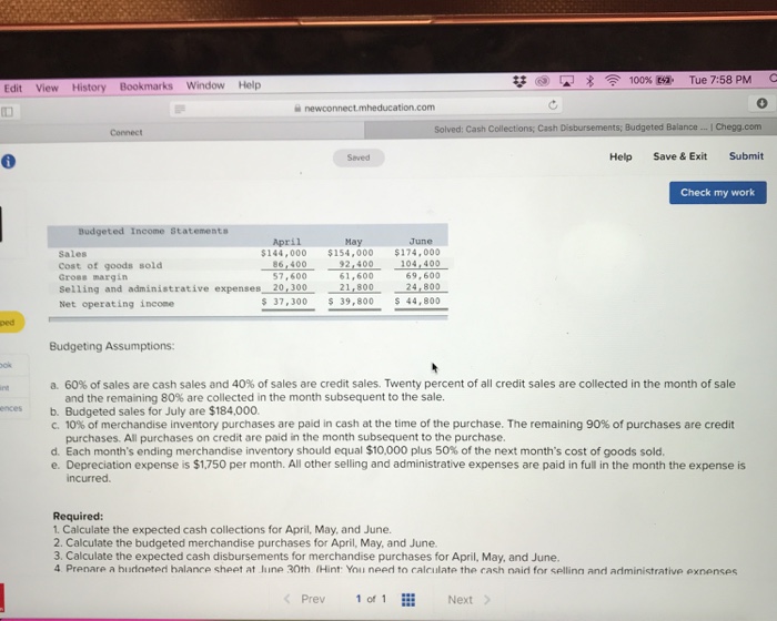 KI, Tue 7:58 PM Cash P827 0 Help Save& Exit Submit Check